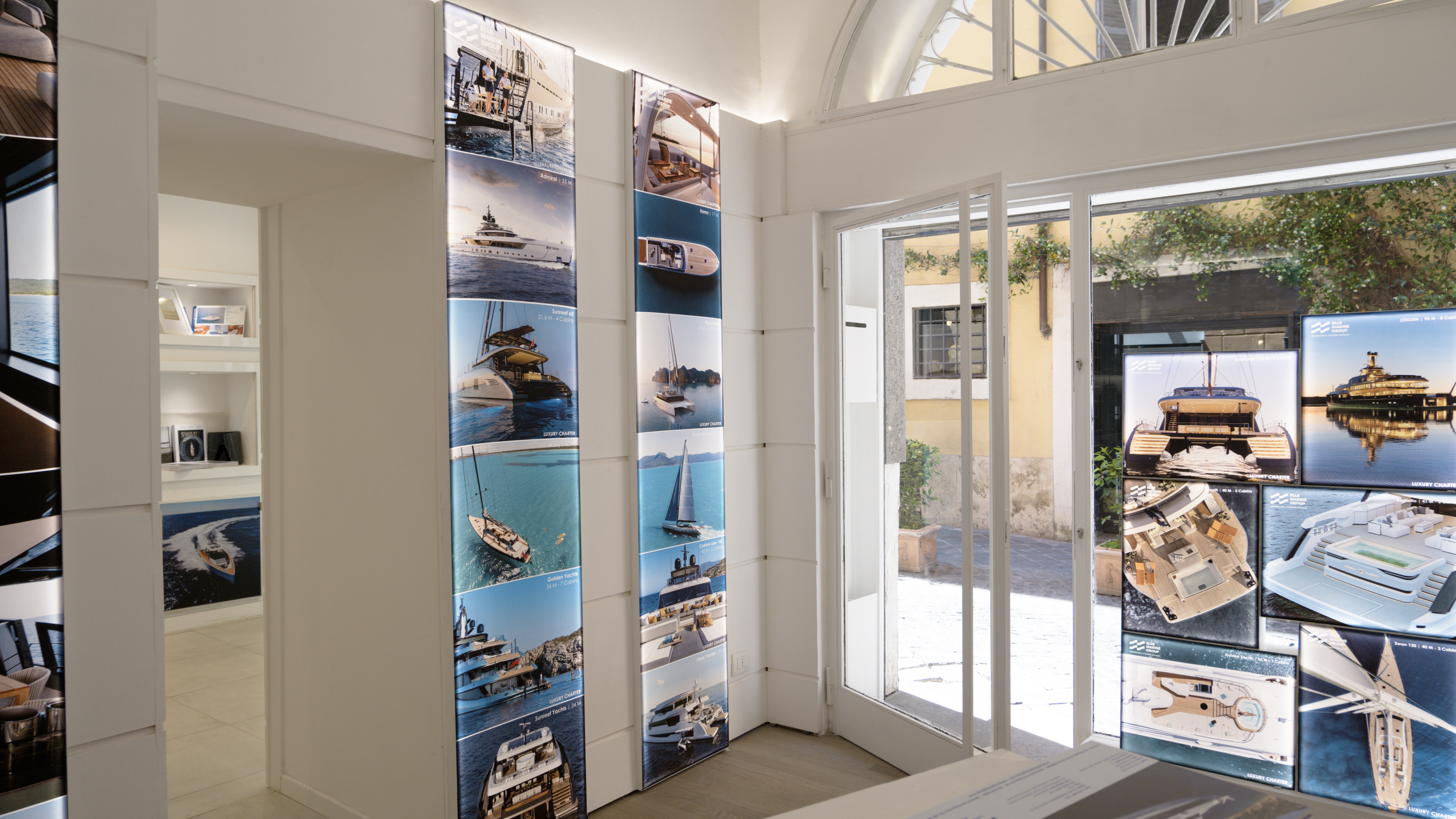Inside the L Marine Group office on Via Margutta, Rome